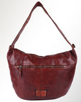 Spaghetti Western Swc129Cg Hobo Vintage Handmade Drum Dyed Genuine European Cowhide Leather Women Bag Western Handbag Purse
