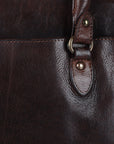 Spaghetti Western Swc131Brn Tote Vintage Handmade Drum Dyed Genuine European Cowhide Leather Women Bag Western Handbag Purse