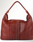 Spaghetti Western Swc141Cg Hobo Vintage Handmade Drum Dyed Genuine European Cowhide Leather Women Bag Western Handbag Purse