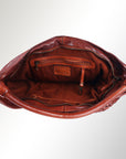 Spaghetti Western Swc141Cg Hobo Vintage Handmade Drum Dyed Genuine European Cowhide Leather Women Bag Western Handbag Purse