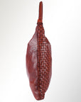 Spaghetti Western Swc141Cg Hobo Vintage Handmade Drum Dyed Genuine European Cowhide Leather Women Bag Western Handbag Purse