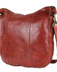 Spaghetti Western Swc143Cg Hobo Vintage Handmade Drum Dyed Genuine European Cowhide Leather Women Bag Western Handbag Purse