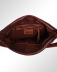 Spaghetti Western Swc175Cg Hobo Vintage Handmade Drum Dyed Genuine European Cowhide Leather Women Bag Western Handbag Purse