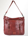 Spaghetti Western Swc180Cg Hobo Vintage Handmade Drum Dyed Genuine European Cowhide Leather Women Bag Western Handbag Purse