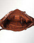 Spaghetti Western Swc180Cg Hobo Vintage Handmade Drum Dyed Genuine European Cowhide Leather Women Bag Western Handbag Purse