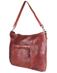 Spaghetti Western Swc180Cg Hobo Vintage Handmade Drum Dyed Genuine European Cowhide Leather Women Bag Western Handbag Purse