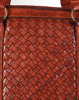 Spaghetti Western Swc181Cg Tote Vintage Handmade Drum Dyed Genuine European Cowhide Leather Women Bag Western Handbag Purse