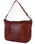 Spaghetti Western Swc183Cg Hobo Vintage Handmade Drum Dyed Genuine European Cowhide Leather Women Bag Western Handbag Purse