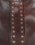 Spaghetti Western Swc184Brn Hobo Vintage Handmade Drum Dyed Genuine European Cowhide Leather Women Bag Western Handbag Purse