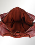 Spaghetti Western Swc189Cg Tote Vintage Handmade Drum Dyed Genuine European Cowhide Leather Women Bag Western Handbag Purse