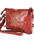 Spaghetti Western Swc196Cg Wallet Vintage Handmade Drum Dyed Genuine European Cowhide Leather Women Bag Western Handbag Purse