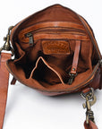 Spaghetti Western Swc199Cg Coin Purse Vintage Handmade Drum Dyed Genuine European Cowhide Leather Women Bag Western Handbag Purse