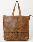 Never Mind Nmbgm115A Backpack Vintage Handmade Genuine Cowhide Leather Women Bag Western Handbag Purse