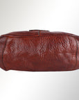 Spaghetti Western Swc173Cg Clutch Vintage Handmade Drum Dyed Genuine European Cowhide Leather Women Bag Western Handbag Purse