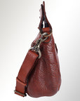 Spaghetti Western Swc173Cg Clutch Vintage Handmade Drum Dyed Genuine European Cowhide Leather Women Bag Western Handbag Purse