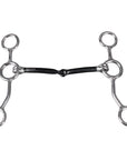 Bar H Equine Junior Cow Gag Bit with Snaffle Mouth