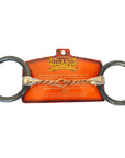 HILASON Western Horse Weighted O Ring Snaffle Bit SS and Black Sweet Iron