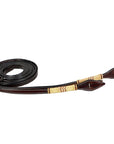 Bar H Equine Western Horse 8ft Natural Rawhide Braiding American Leather Split Reins