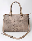 American Darling Briefcase Hand Tooled Genuine Leather Women Bag Western Handbag Purse