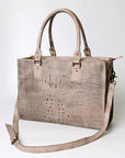 American Darling Briefcase Hand Tooled Genuine Leather Women Bag Western Handbag Purse