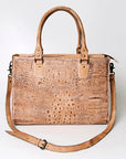 American Darling Briefcase Hand Tooled Genuine Leather Women Bag Western Handbag Purse
