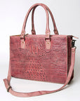 American Darling Briefcase Hand Tooled Genuine Leather Women Bag Western Handbag Purse