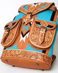 American Darling Hand Tooled Saddle Blanket Genuine Leather Women Bag Western Handbag Purse