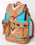 American Darling Hand Tooled Saddle Blanket Genuine Leather Women Bag Western Handbag Purse