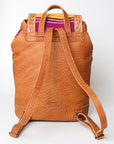 American Darling Hand Tooled Saddle Blanket Genuine Leather Women Bag Western Handbag Purse