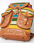 American Darling Hand Tooled Saddle Blanket Genuine Leather Women Bag Western Handbag Purse