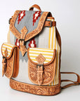American Darling Hand Tooled Saddle Blanket Genuine Leather Women Bag Western Handbag Purse