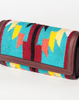 American Darling ADBGZ588 Clutch Saddle Blanket Genuine Leather Women Bag Western Handbag Purse