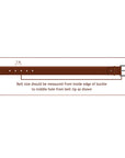 American Darling ADBLF137-L Beautifully Hand Tooled Genuine American Leather Belt Men and Women