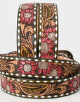 American Darling Beautifully Hand Tooled Genuine American Leather Belt Men and Women