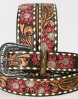 American Darling Beautifully Hand Tooled Genuine American Leather Belt Men and Women