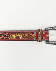 American Darling Beautifully Hand Tooled Genuine American Leather Belt Men and Women