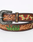 American Darling Beautifully Hand Tooled Genuine American Leather Belt Men and Women