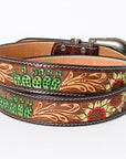 American Darling Beautifully Hand Tooled Genuine American Leather Belt Men and Women