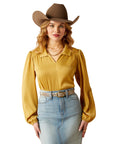Ariat Mustard Shimmer Blouse