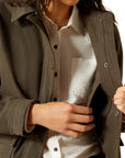 Ariat Women's Earth Brown Western Canvas Chore Jacket