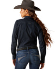 Ariat Women's Navy/Silver Stripe Kirby Shirt