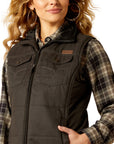 Ariat Women's Black Western Yoke Grizzly Insulated Vest