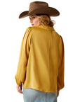 Ariat Mustard Shimmer Blouse