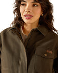 Ariat Women's Earth Brown Western Canvas Chore Jacket