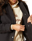 Ariat Women's Black Western Canvas Chore Jacket