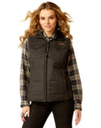Ariat Women's Black Western Yoke Grizzly Insulated Vest