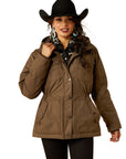 Ariat Women's Western Yoke Grizzly Insulated Parka - Banyon Bark