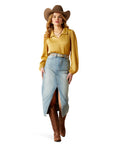 Ariat Mustard Shimmer Blouse