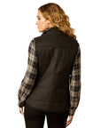 Ariat Women's Black Western Yoke Grizzly Insulated Vest