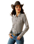 Ariat Women's Kirby Pro Shirt - Relic/White Stripe